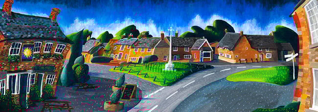 Great Easton, The Sun Print