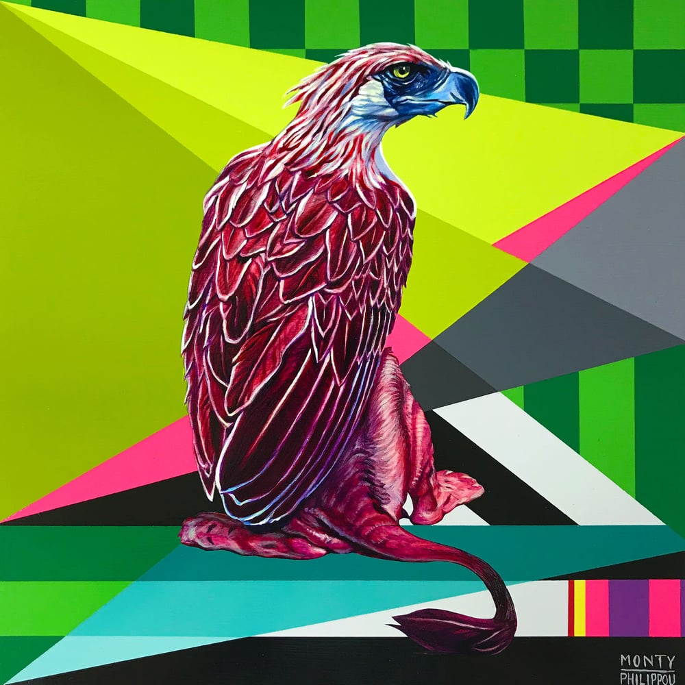 Image of "Kaleidoskull Griffin" - Kaleidoskull Project - Original Painting