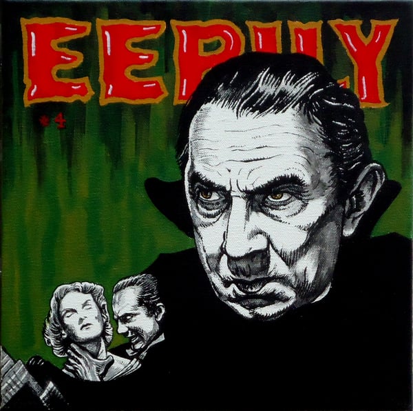 Image of "EERILY" signed Giclee Bela Lugosi as Count Dracula