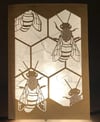 Bees Luminaria Note Card