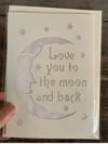 Love you to the Moon Luminaria Note Card