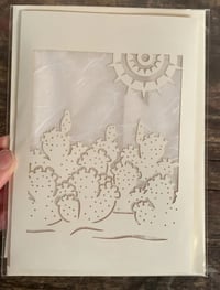 Image 2 of Prickly Pear Luminaria Note Card