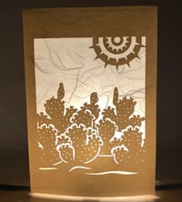 Image 1 of Prickly Pear Luminaria Note Card