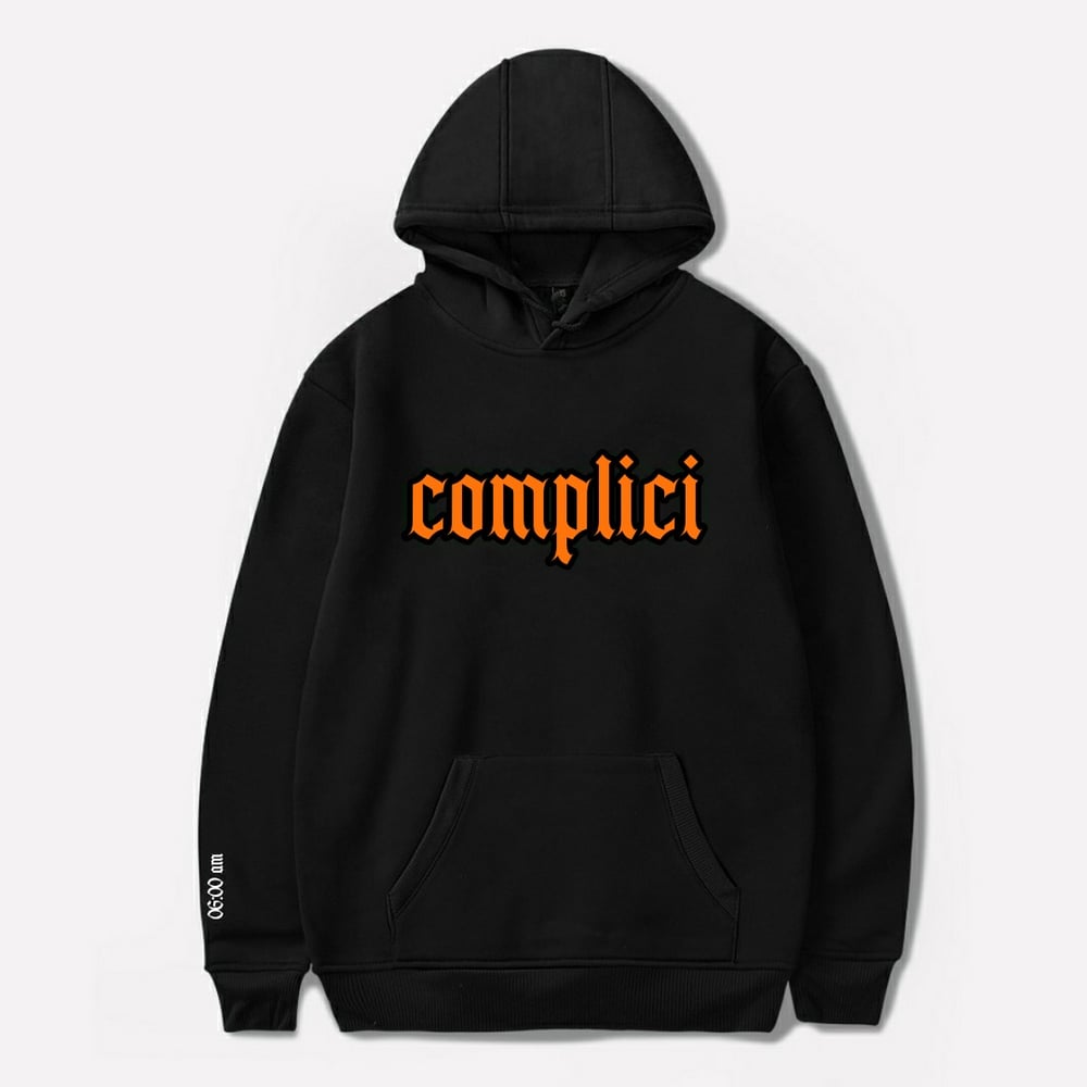 Image of FELPA "COMPLICI" (Black/Orange)