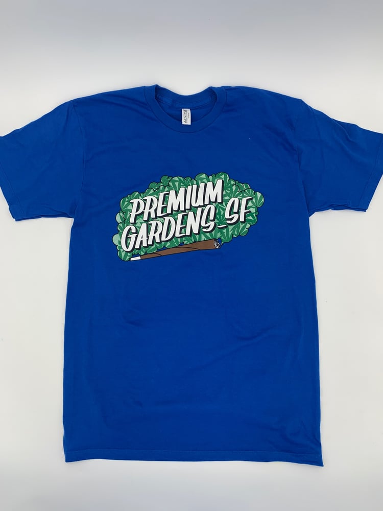 Image of PREMIUM GARDEN _SF BLUE T-SHIRT