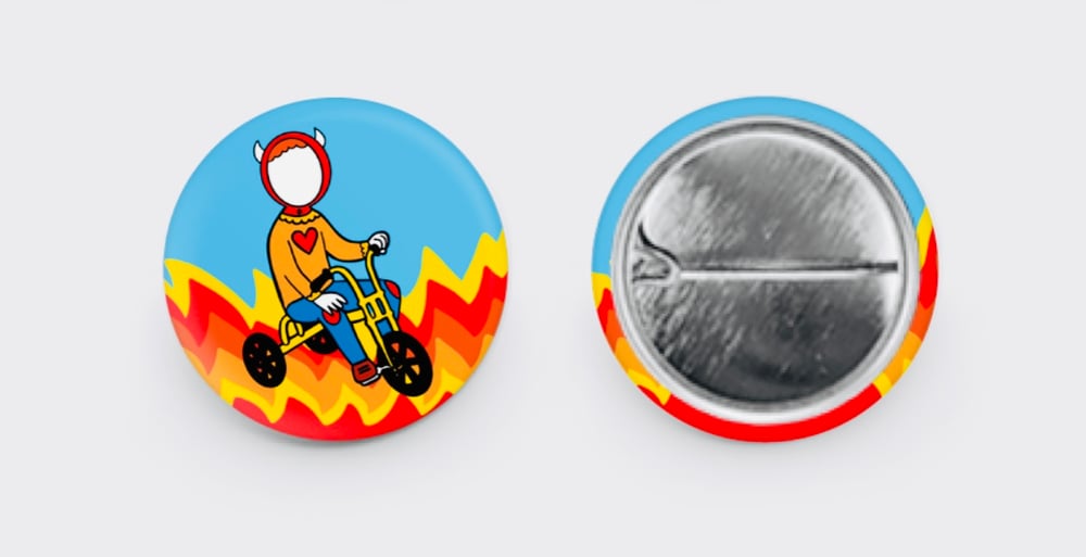 Image of Devil Bike Button