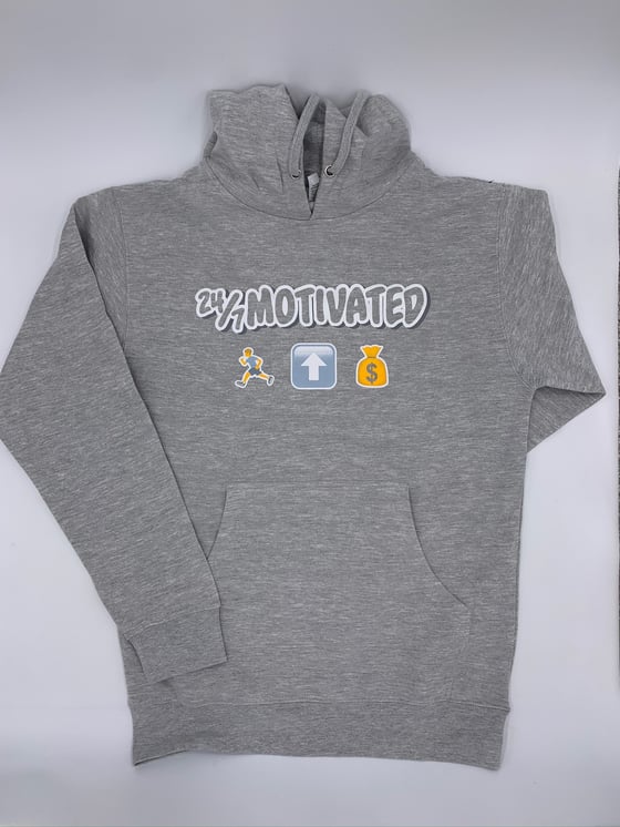 Image of 247MOTIVATED 🏃🏽‍♀️⬆️💰  GREY HOODIE 