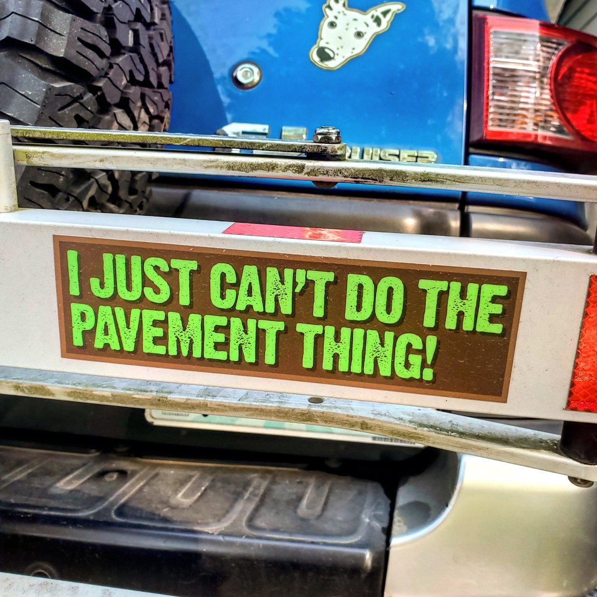 Image of I Just Can't Do The Pavement Thing Bumper Sticker