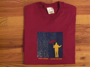 Image of Men's Red "Maybe The Sun" T-Shirt