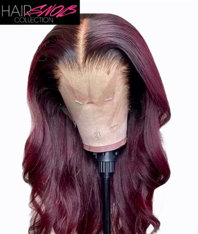 Image of Lace Front 13x4 Burgundy #99j Body Wave Wig