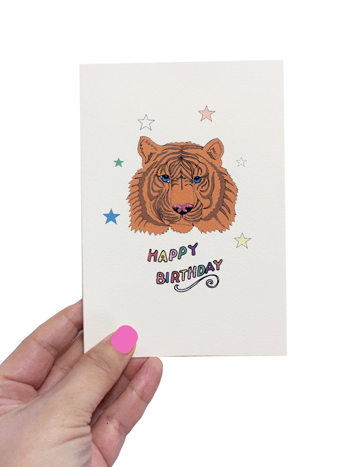 Tiger Stars Birthday Card