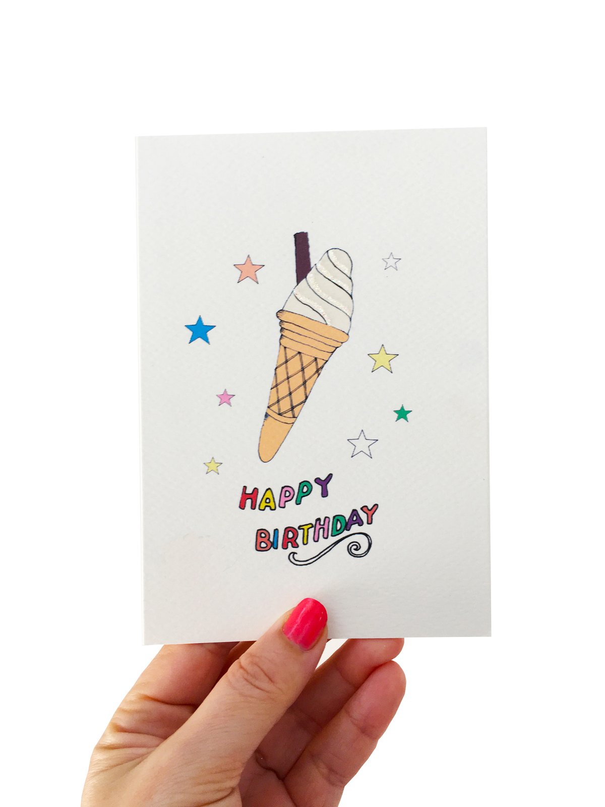 Ice Cream Stars Card