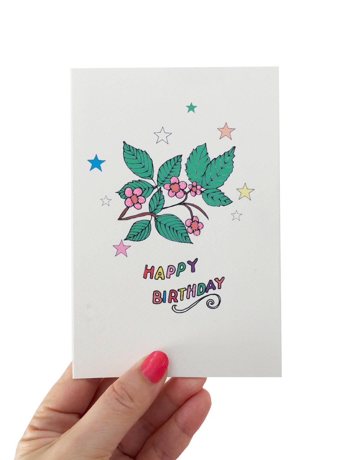 Bramble Stars Birthday Card