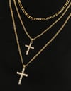 CROSS LAYERED NECKLACE 