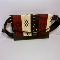 Image 2 of Designs By IvoryB Fanny Pack- Multi Print Mudcloth
