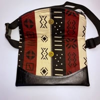 Image 3 of Designs By IvoryB Fanny Pack- Multi Print Mudcloth