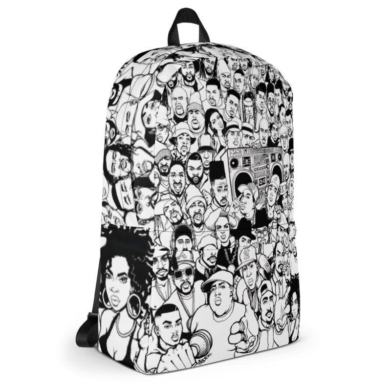 The Golden Age of Hip Hop (black & white); All-Over Backpack