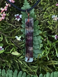 purple resin necklace
