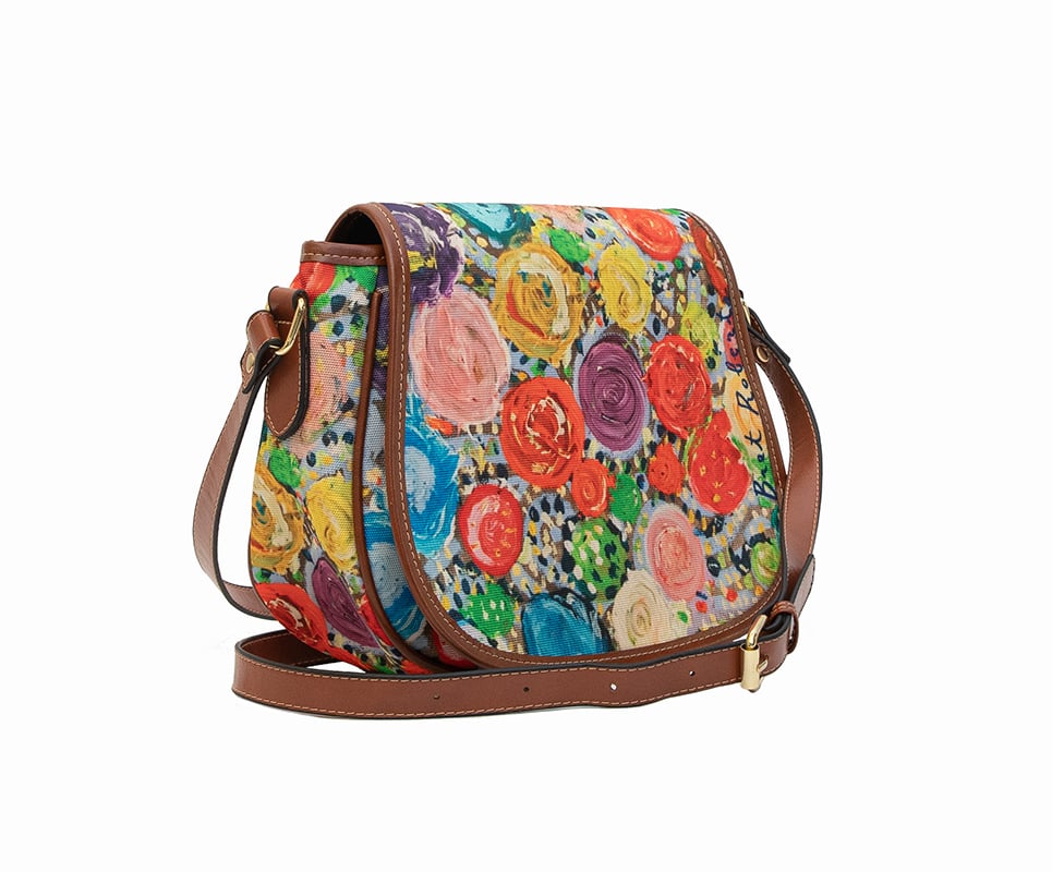 Image of Flower Palette Saddle Bag