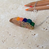 Image of pencil shaped necklace