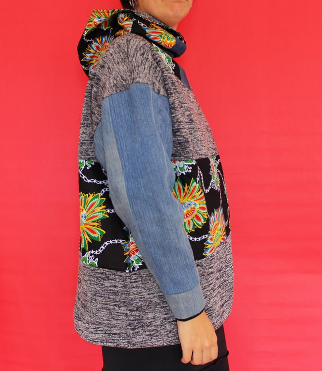 Teranga flor en negro Talla M