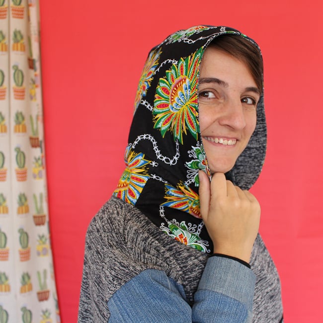 Teranga flor en negro Talla M