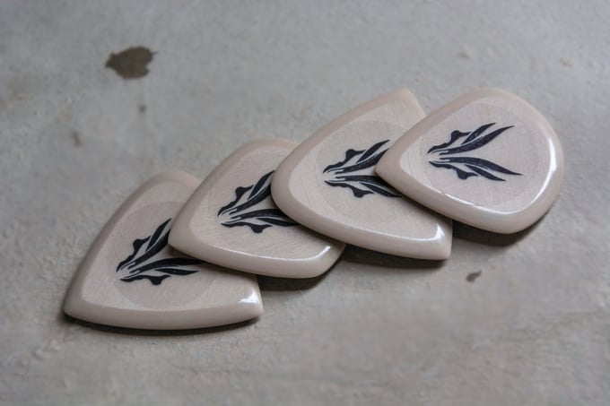 Image of The original Polyetheretherketone (PEEK) plectrums