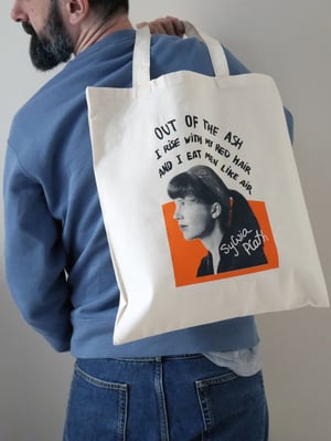 Image of SYLVIA PLATH tote bag