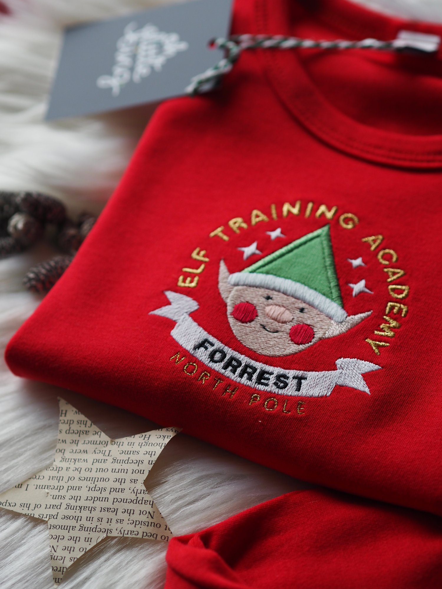 Image of Elf Training Academy - Red pjs/loungeset