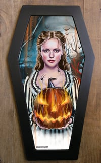 Sleepy Hollow ( Katrina Van Tassel) Coffin framed Art Print