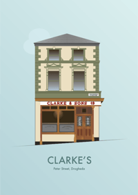 Image 1 of Clarke's Pub Drogheda Art Print