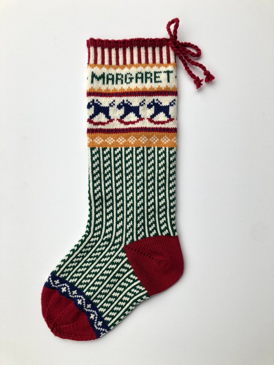 Image of Rocking Horse Christmas Stocking