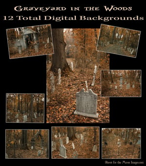 Image of Graveyard in the Woods DIGITAL BACKGROUNDS 