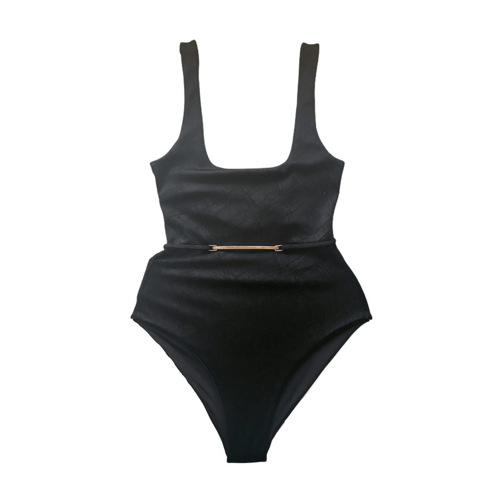 HILTON || Belted One Piece BLK