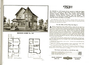 Image of Vacant 1894 Sears Catalog Kit House DIGITAL BACKGROUNDS
