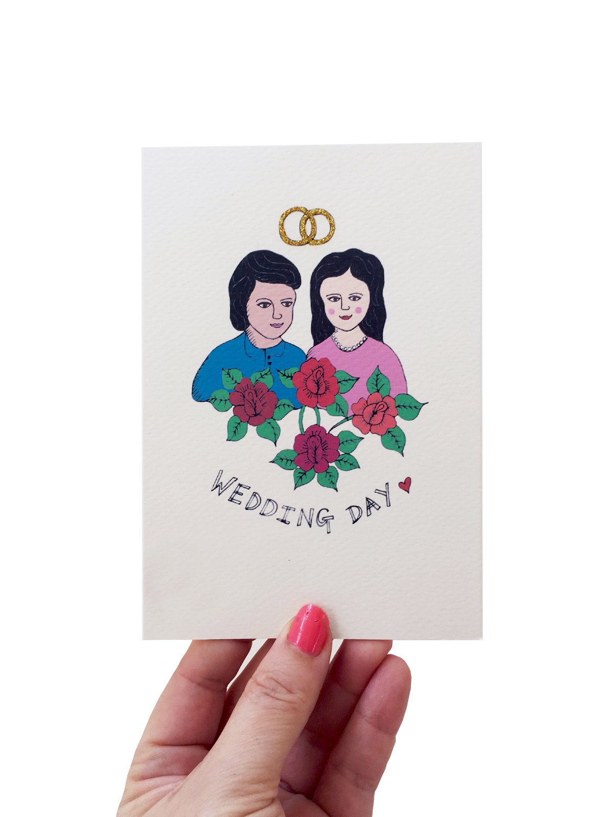 Roses Uzbek Wedding card