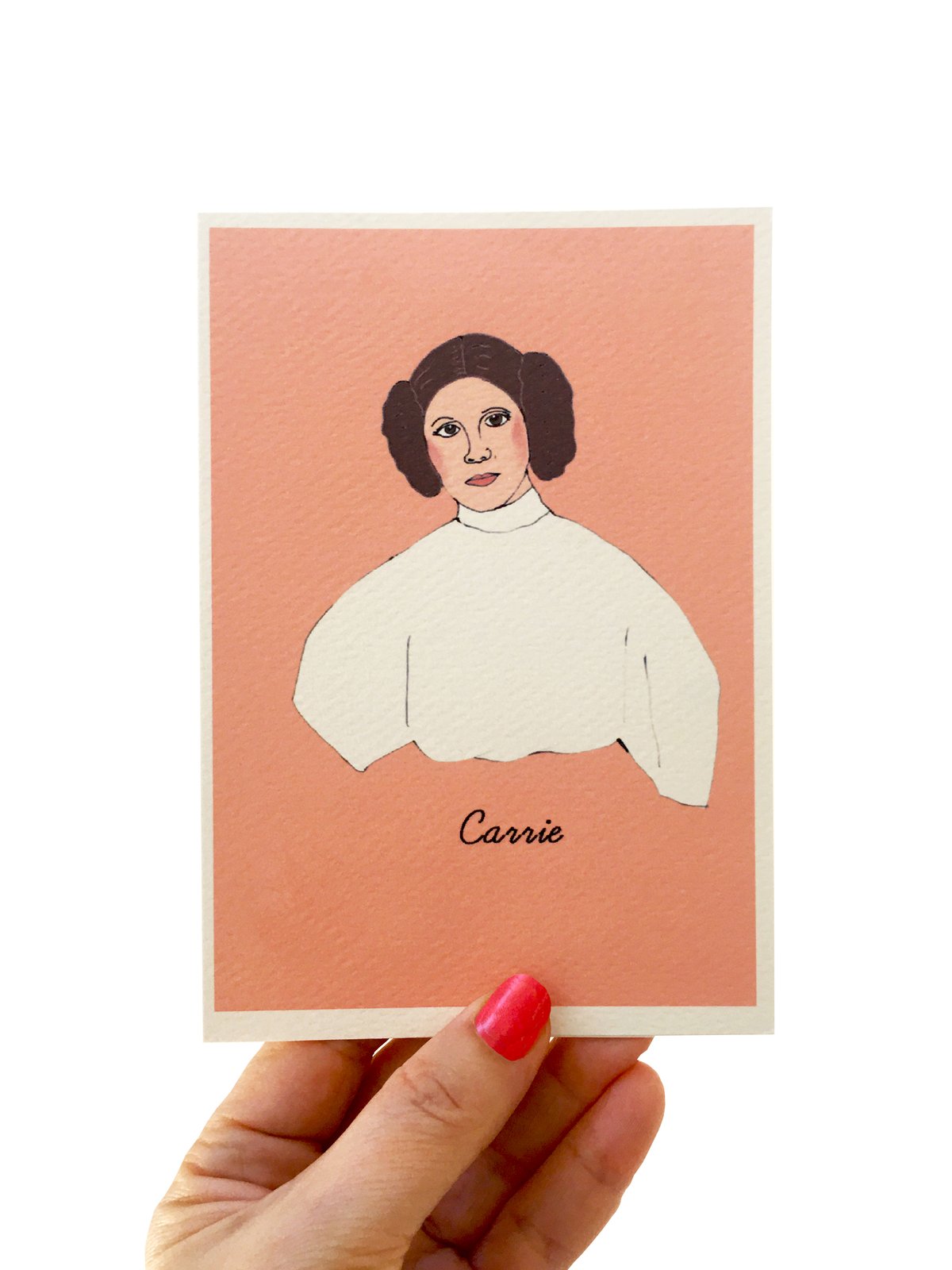 Carrie Fisher Iconic Figures Card