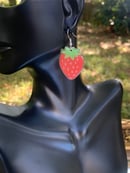 Image 5 of Berry Earrings (Strawberries & Cherries)