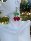 Image 3 of Berry Earrings (Strawberries & Cherries)