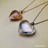 Image 1 of Clear Quartz Heart Pendant 