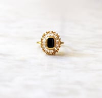 Image 1 of DECO BAGUETTE ONYX RING