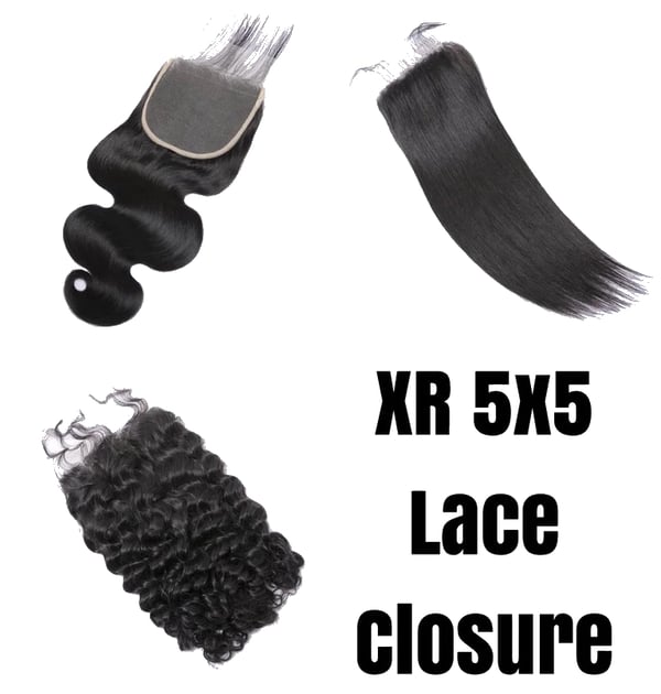 Image of XR Transparent Lace Closure 5x5 (lower grade)