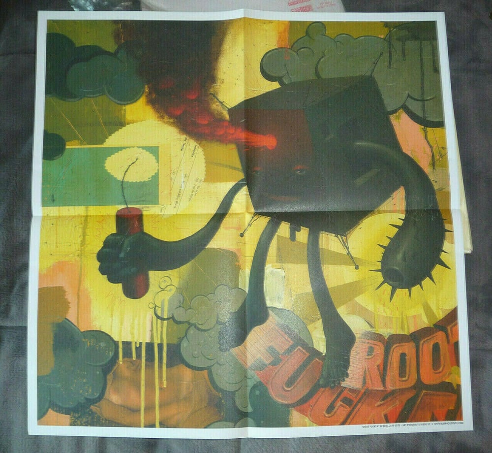 Image of JEFF SOTO ART PRINT FROM ART PROSTITUTE ROOT FUCKER MINT 