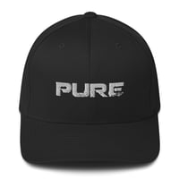 Image 1 of PURE Flexfit Ballcap White Logo