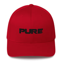 Image 4 of PURE Flexfit Ballcap Black Logo