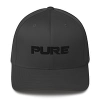 Image 3 of PURE Flexfit Ballcap Black Logo