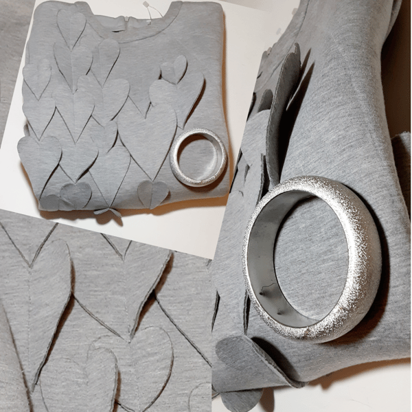 Image of Cut Out My Heart Sweatshirt & Vintage Bangle Bundle
