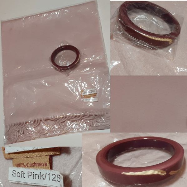 Image of Vintage Cashmere & Baked Bangle Accessories Bundle