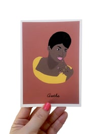 Image 1 of Aretha Franklin Iconic Figures Card