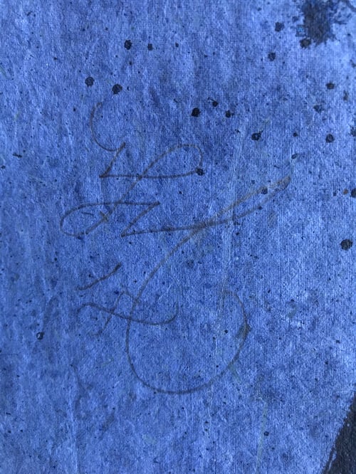 Image of New Shoes, study on blue paper 1 / Niels Shoe Meulman